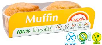 Muuglu Muffins tradicionales sin gluten 2 unidades x 120g
