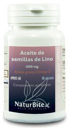 Naturbite Aceite de Semillas de Lino 1000mg 60 cápsulas Naturbite Aceite de Semillas de Lino 1000mg 60 cápsulas