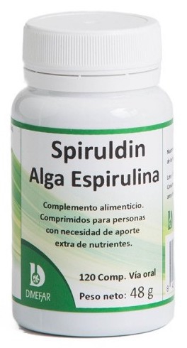 Dimefar Spiruldin 450mg 120 comprimidos